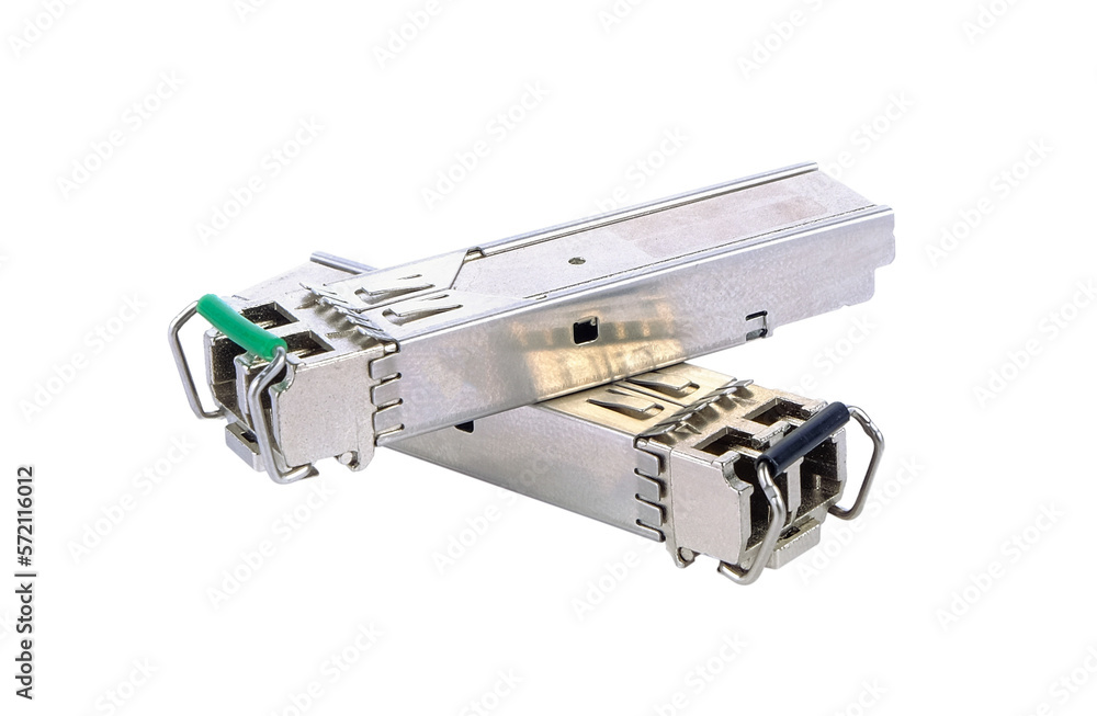 Optical gigabit sfp modules for network switch on transparent png