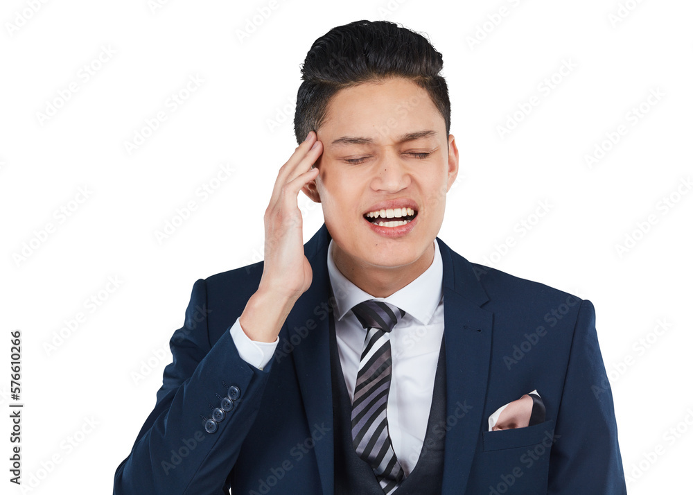 A businessman or corporate professional employee feeling frustrated due to mental health stress and 