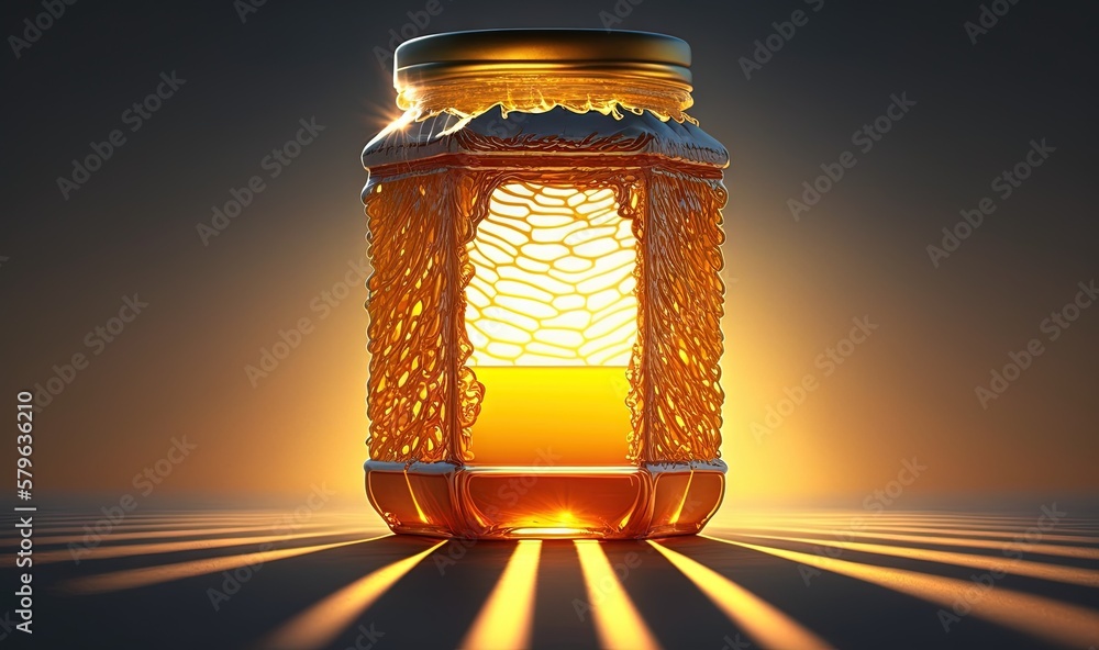  a lit lantern with a yellow light shining on its side and a shadow on the floor behind it that app