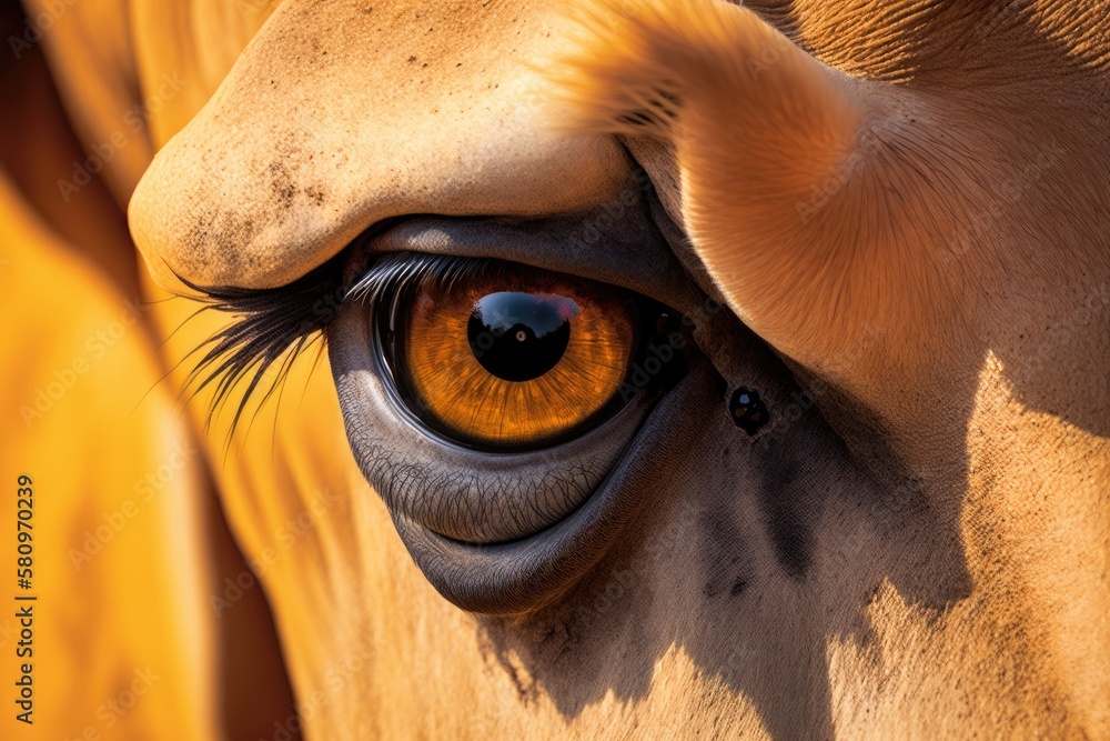 camels eyes. Generative AI