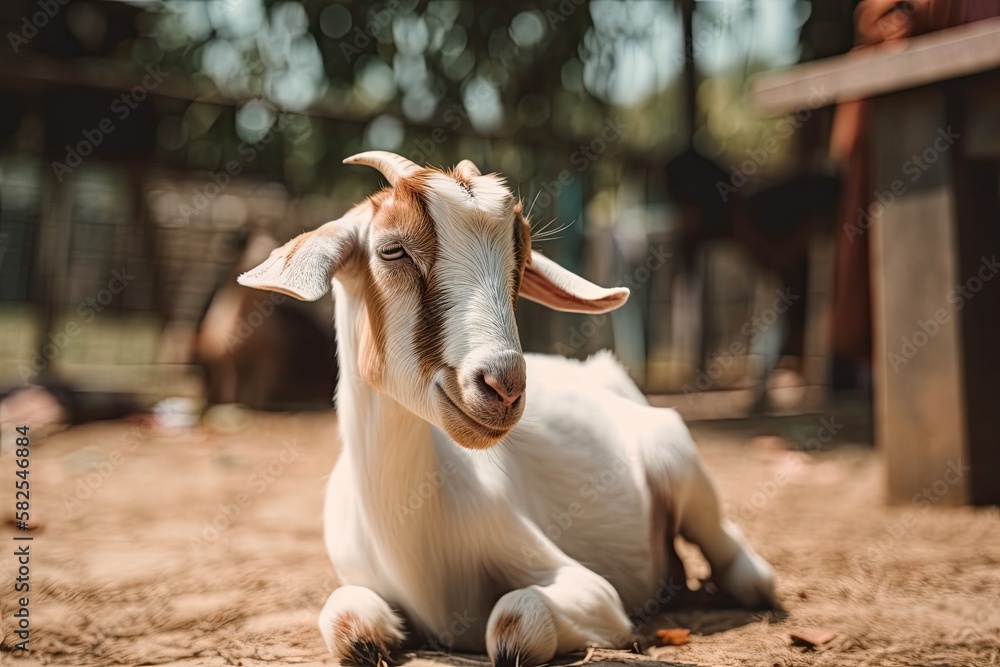 On the farm, feed the goat. Generative AI