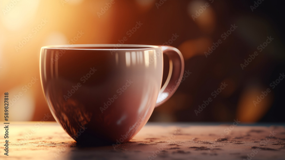 Abstract coffee background. Illustration AI Generative.