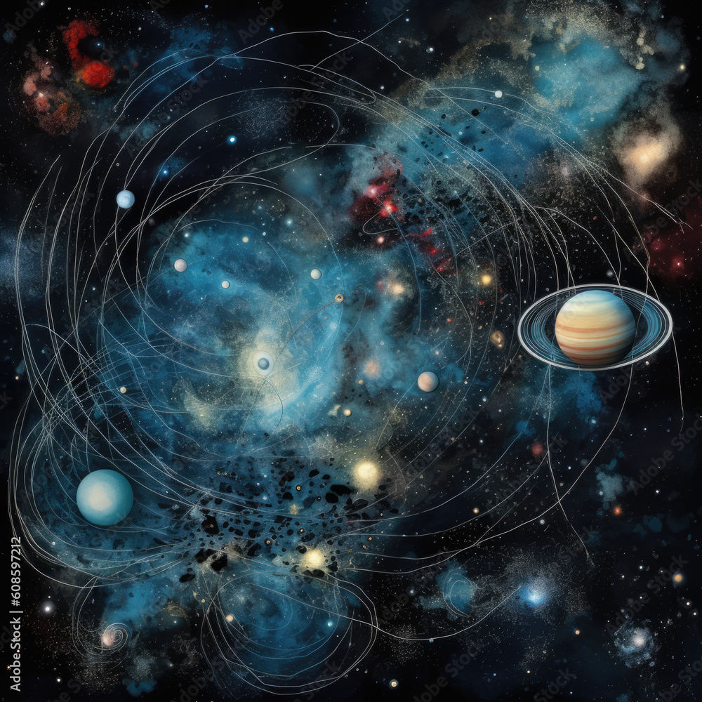 Cosmic art. The element of this image provided by NASA.