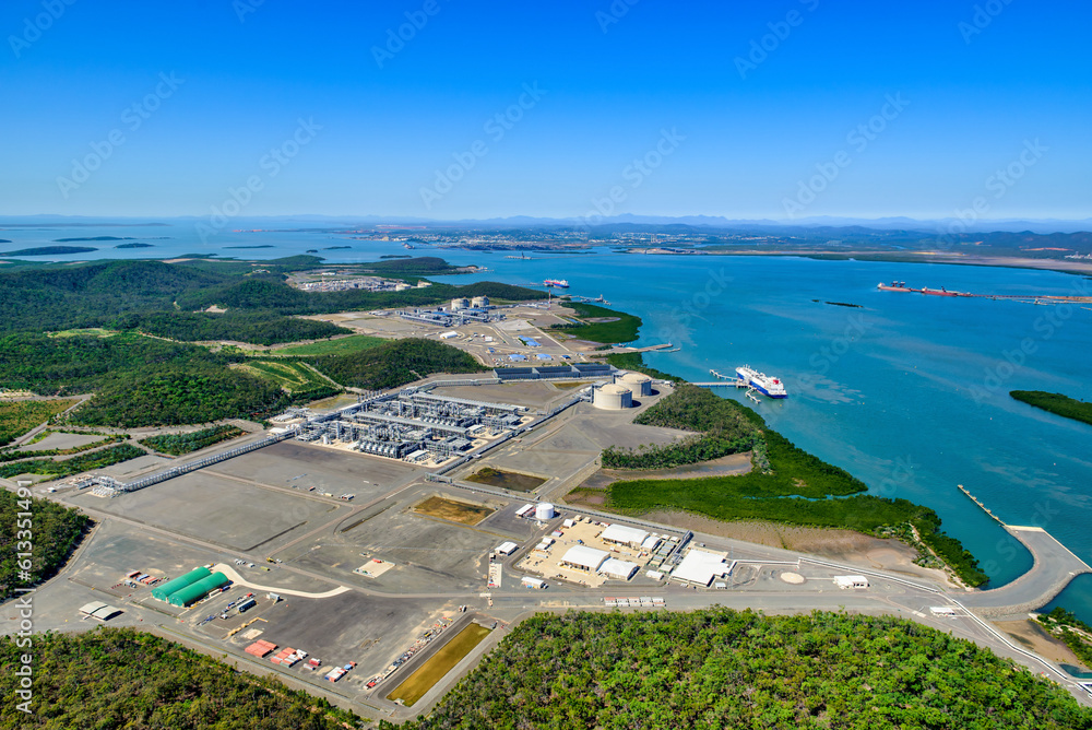Liquified natural gas plants on Curtis Island, Queensland
