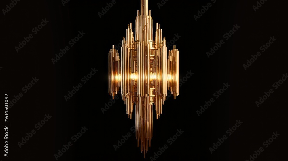 Chandelier, Luxury gold chandelier, Classical lighting equipment.