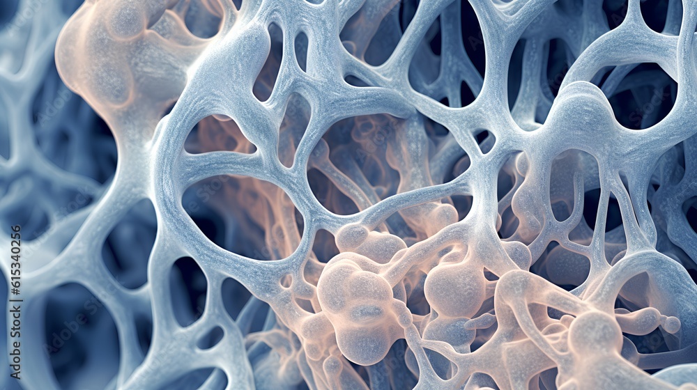 A macro close-up of biomaterials. Textures and intricate details. Derived from nature and used in va