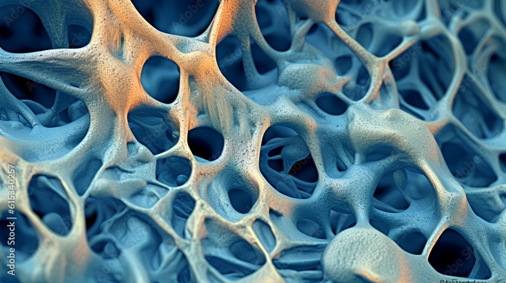 A macro close-up of biomaterials. Textures and intricate details. Derived from nature and used in va