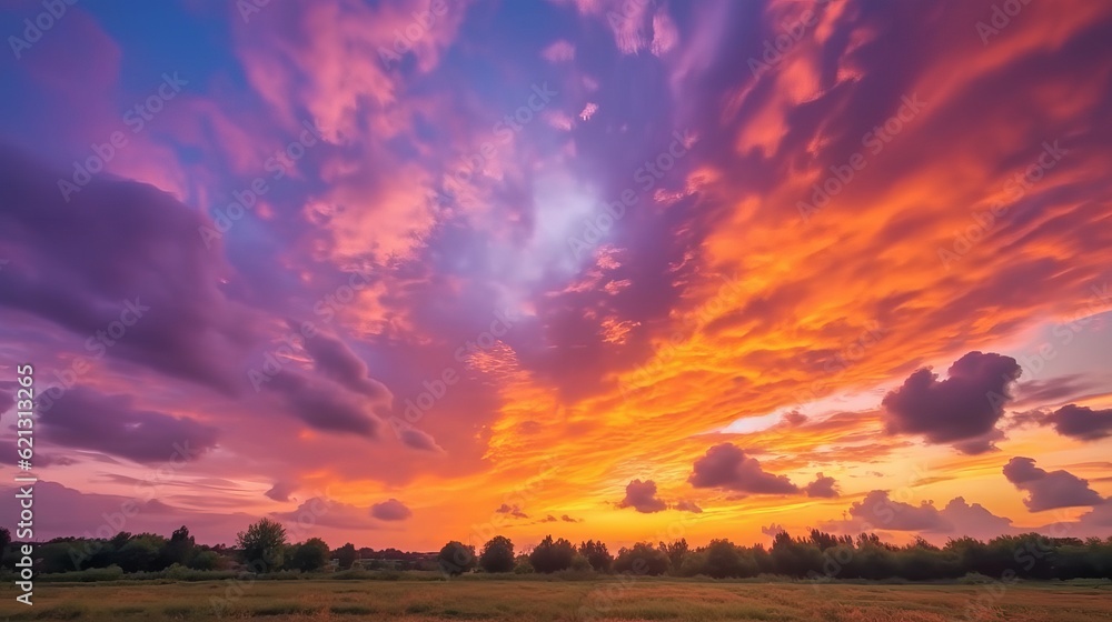 Majestic 4K time-lapse: stunning sunrise/sunset landscape with moving clouds - Natures breathtaking