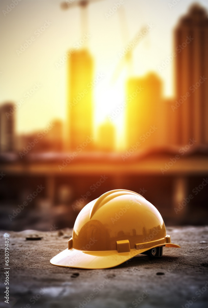 Construction equipment hat and helmet