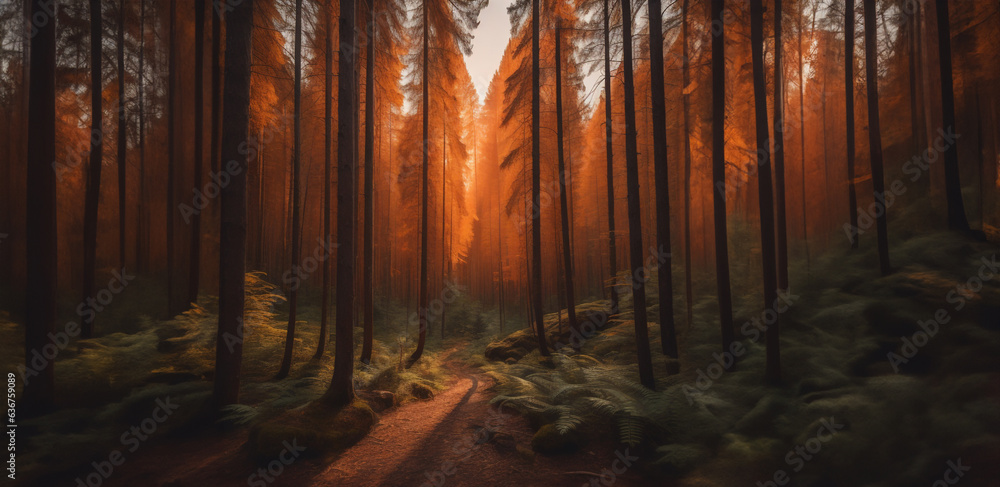 Capturing the Serenity of Autumn: Enchanting Forest Landscapes