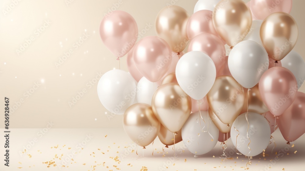Party holiday background with balloons