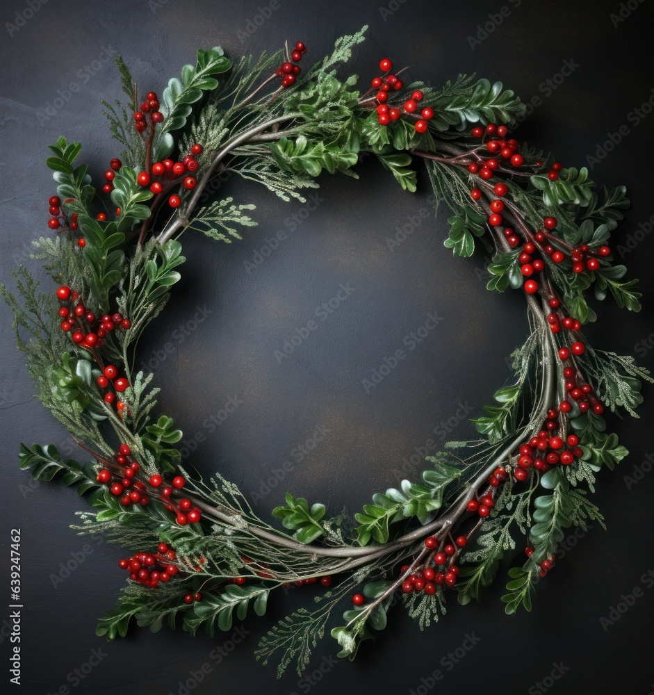 Christmas harry acacia juniper wreath