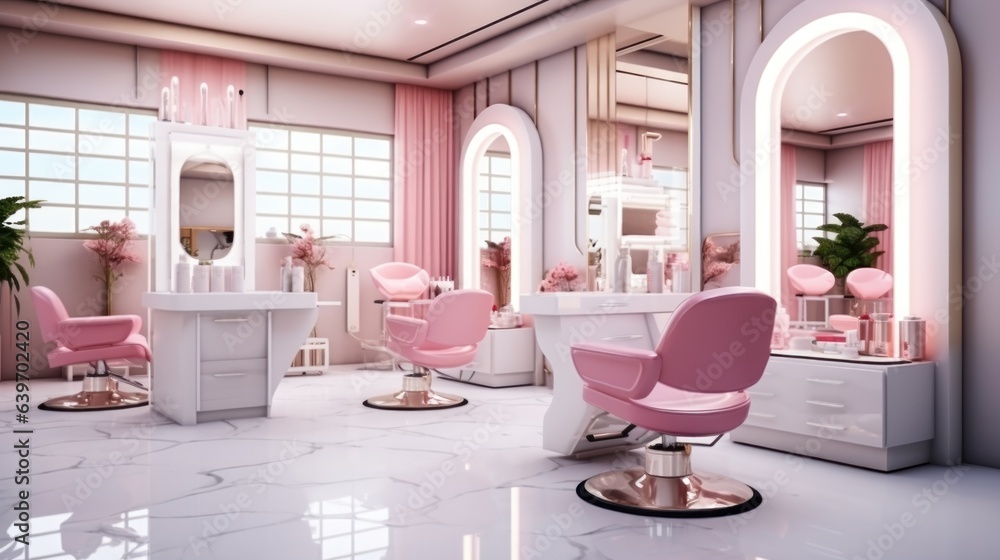 Beauty salon interior