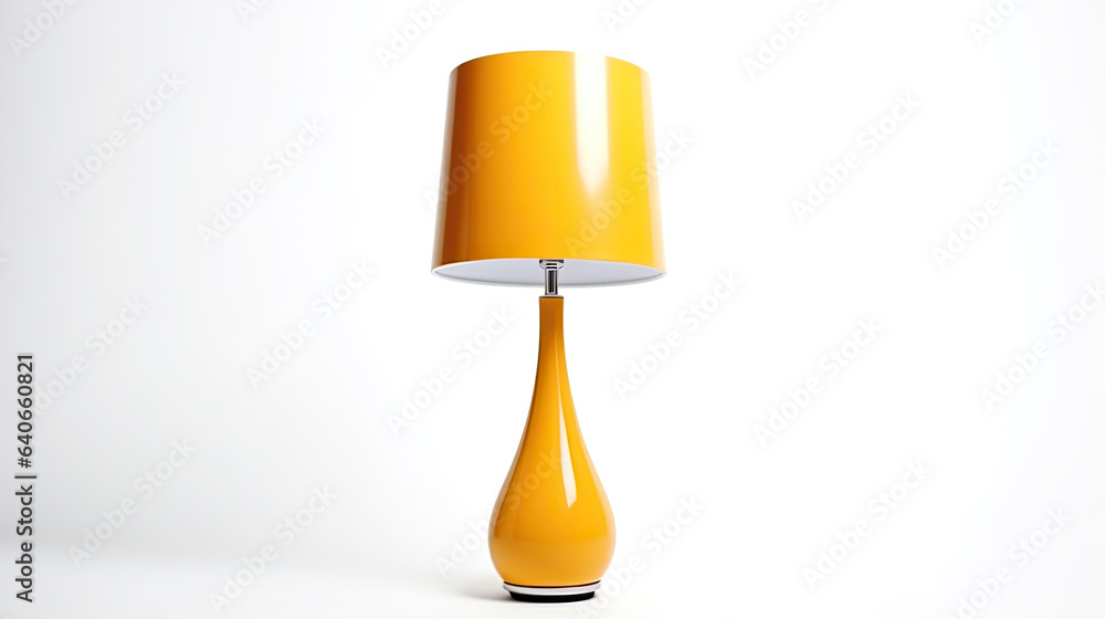 Table lamp isolated on white background. Idea for interior design. Generative Ai