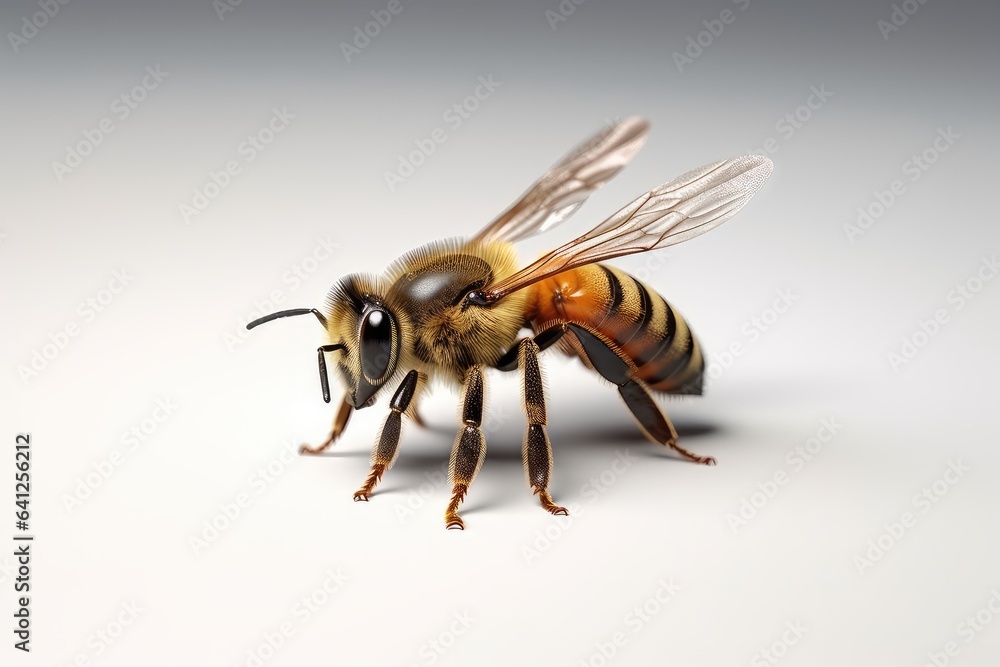 Bee photo realistic illustration - Generative AI.