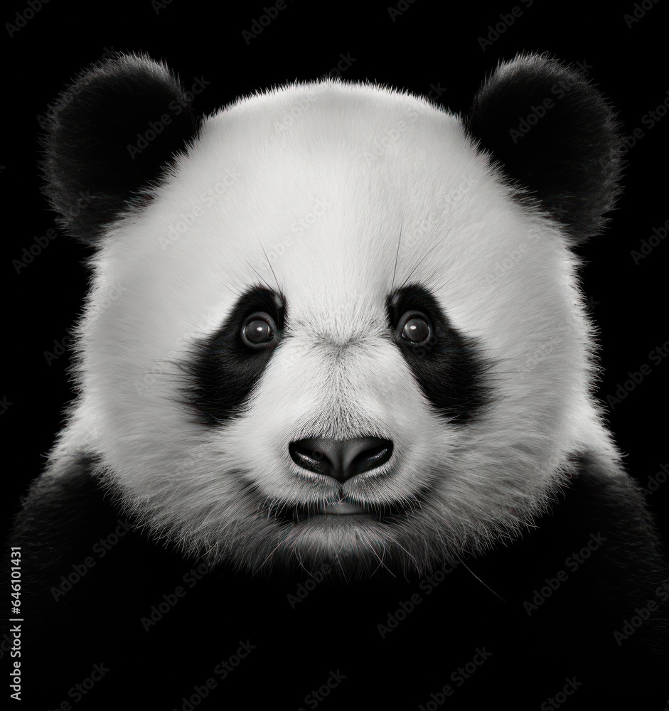 Panda bear, panda face
