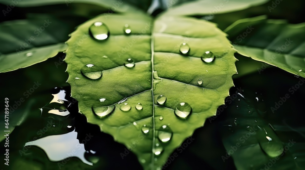 Bio Circular Green Economy concept, Green leaf with water droplet for decrease CO2, Carbon credit to