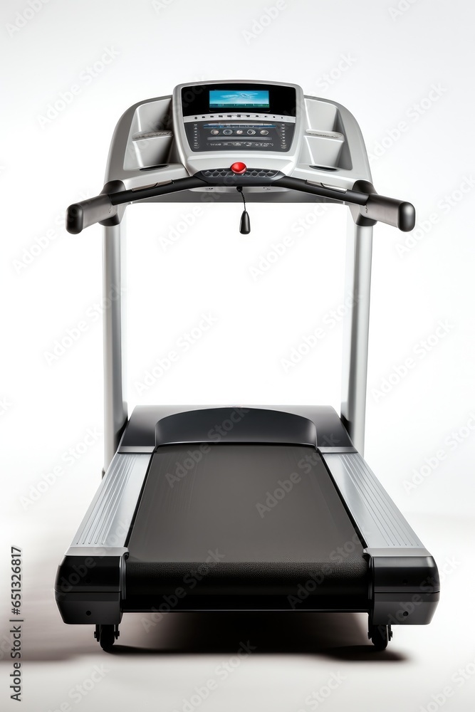 A treadmill on white background.