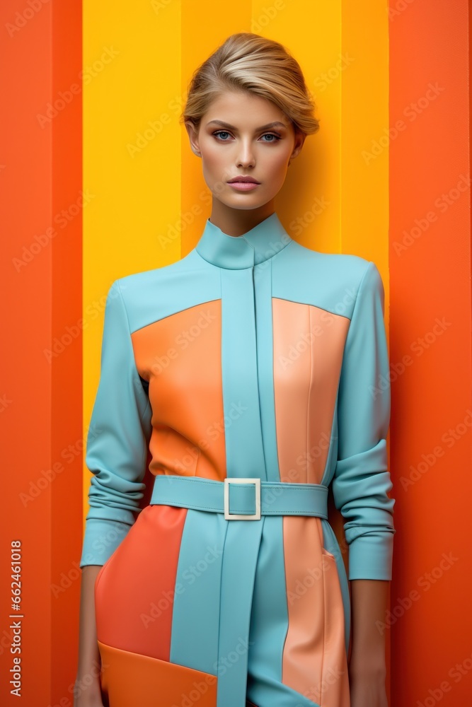 colorblock fashion photo