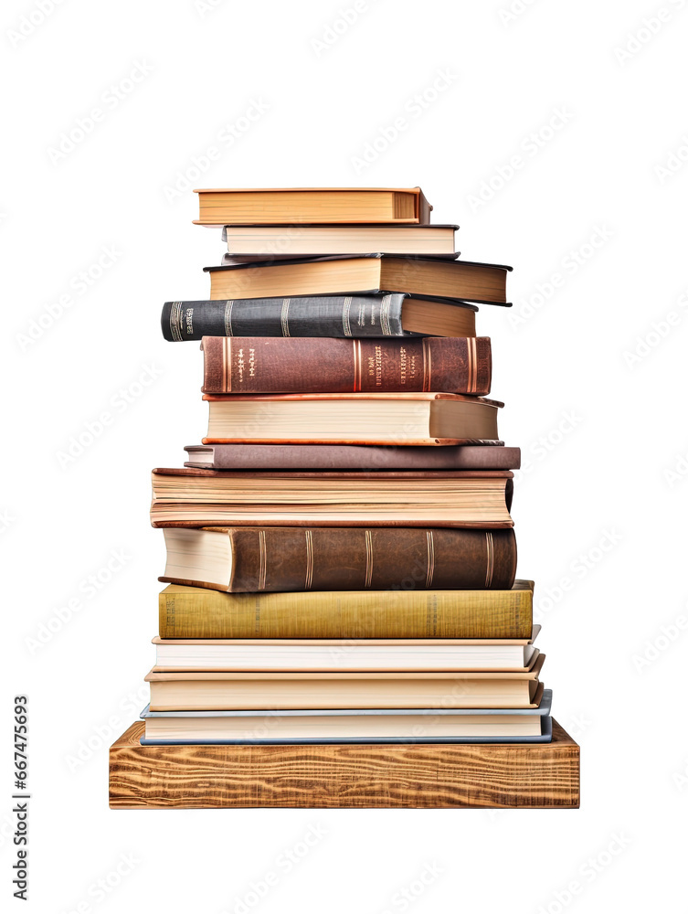 Stack of Books Isolated