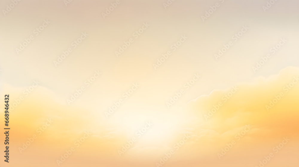 sun rays and yellow  clouds  background