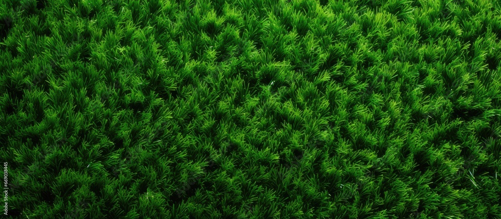 Artificial grass with a natural green background