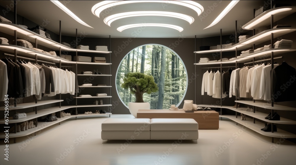 Modern dressing room, Minimalist, Luxury walk in closet.