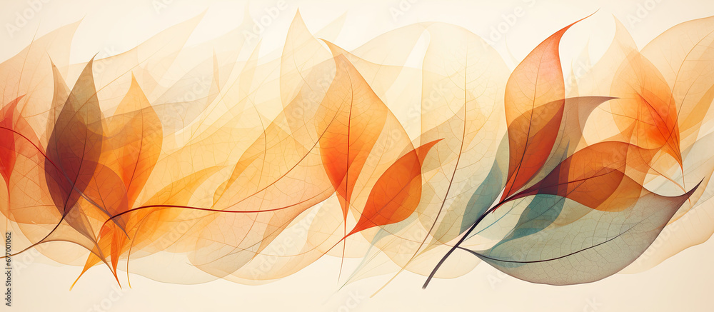  autumn abstract background with organic lines and textures on white background. Autumn floral detail and texture