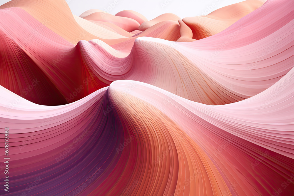 abstract background with lines,Colorful Canyon at Lower Antelope, Canyon in the desert antelope valley 3d render